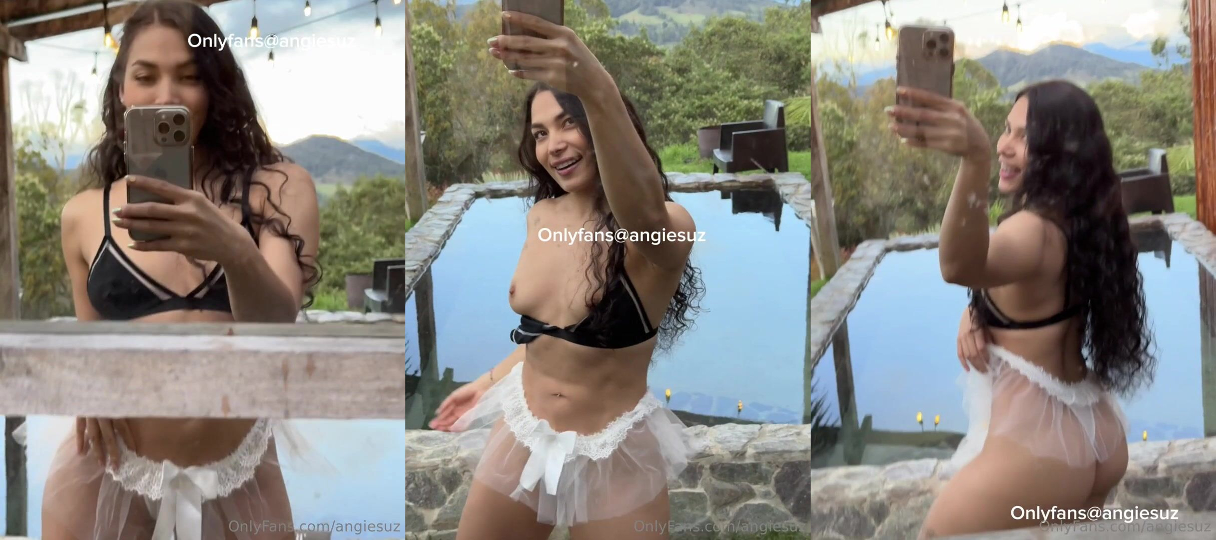 Angiesuz Displays Her Amazing Body Outdoors