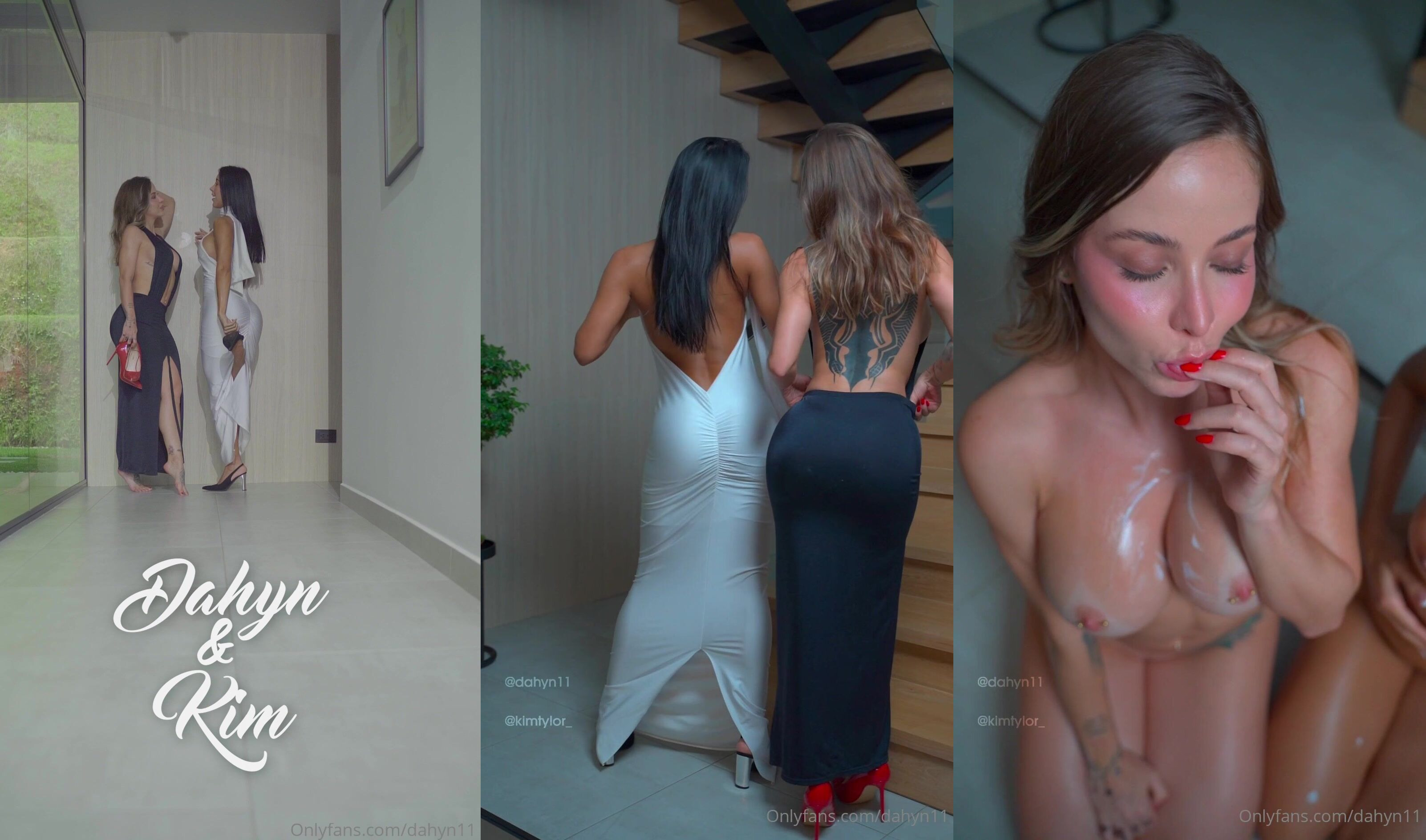 Kim Tylor And Dahyana Gaitan Strip Out Of Their Classy Dresses