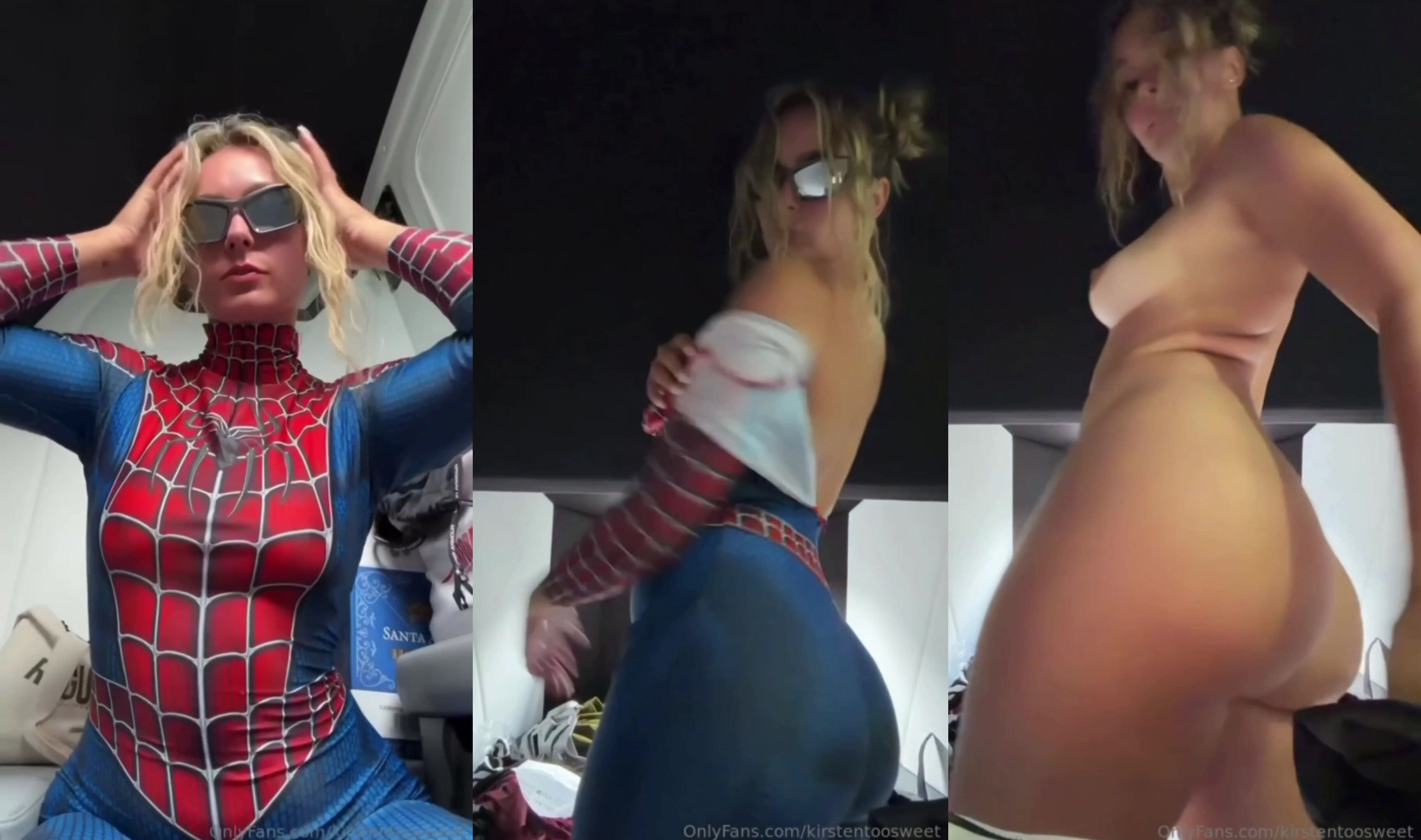 Spider Girl KirstentooSweet Gets Naked