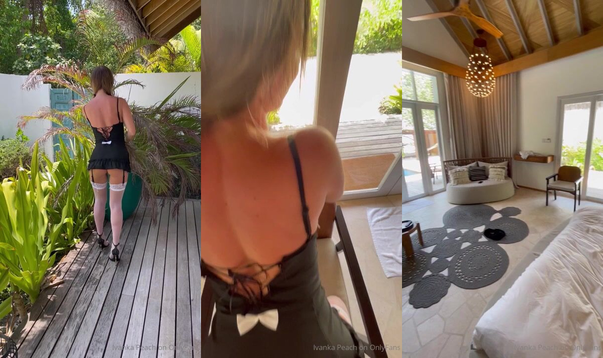 Ivanka Peach Takes Facial As A Sexy Maid