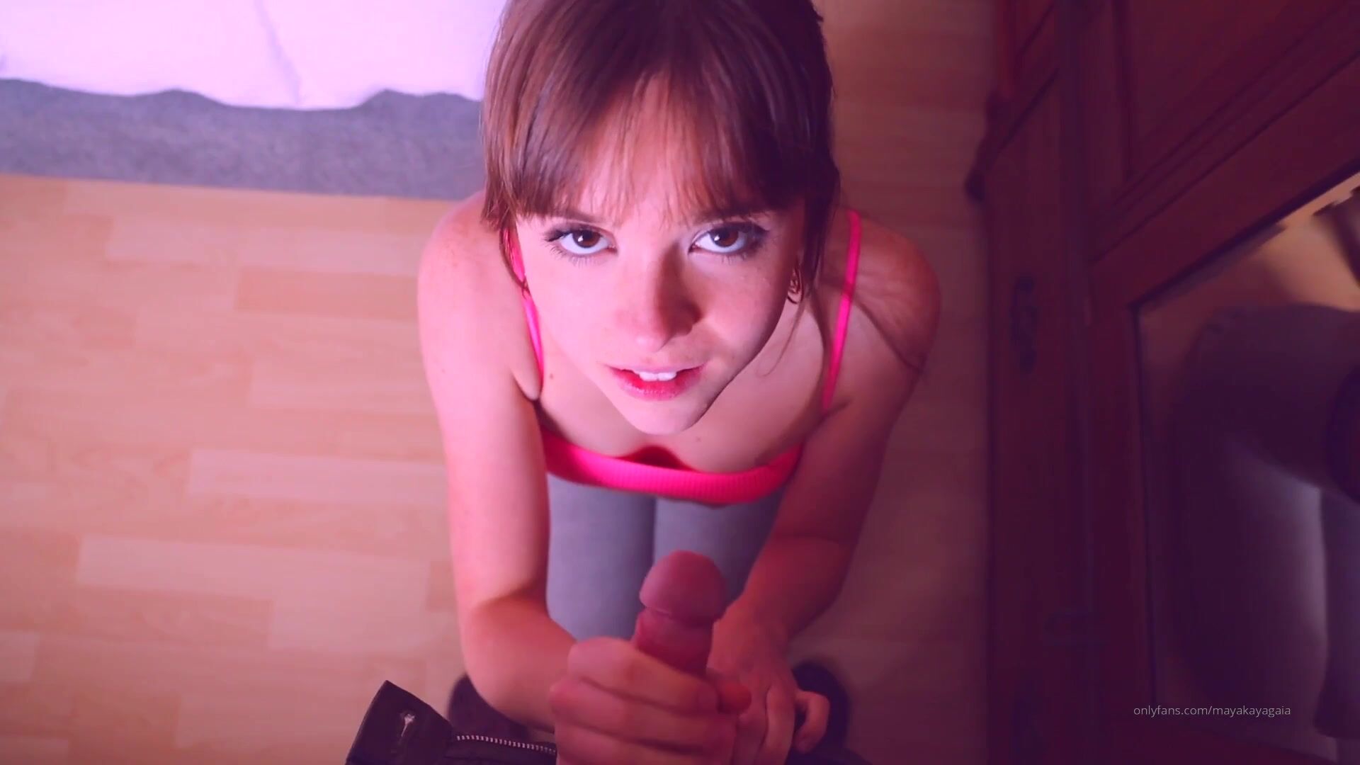 Maya Kayagaia Strokes A Cock 'Till It Cums