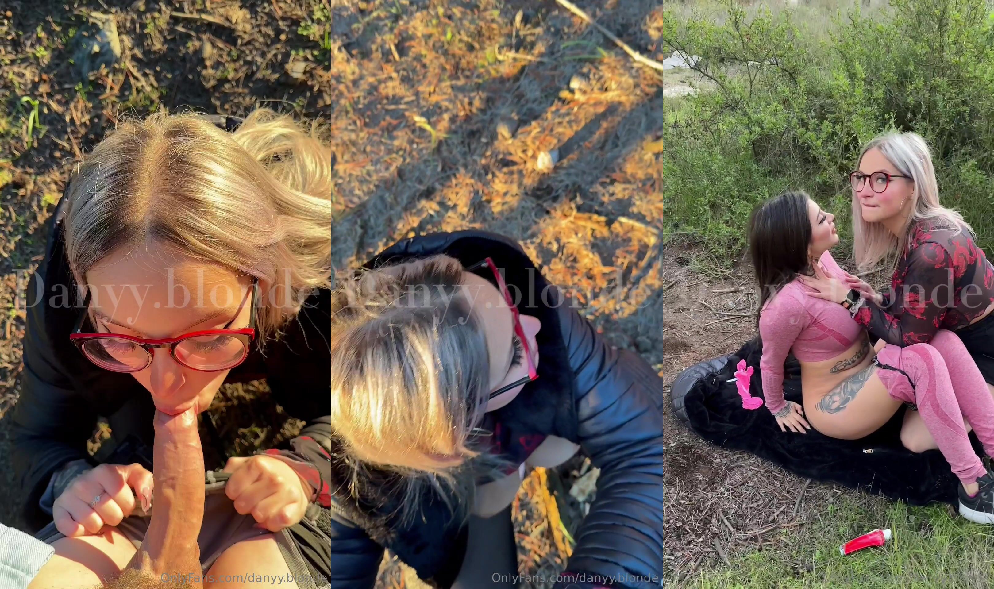 Danyy.Blonde Blows The Cameraman And Enjoys Lesbian Play With Giraflow