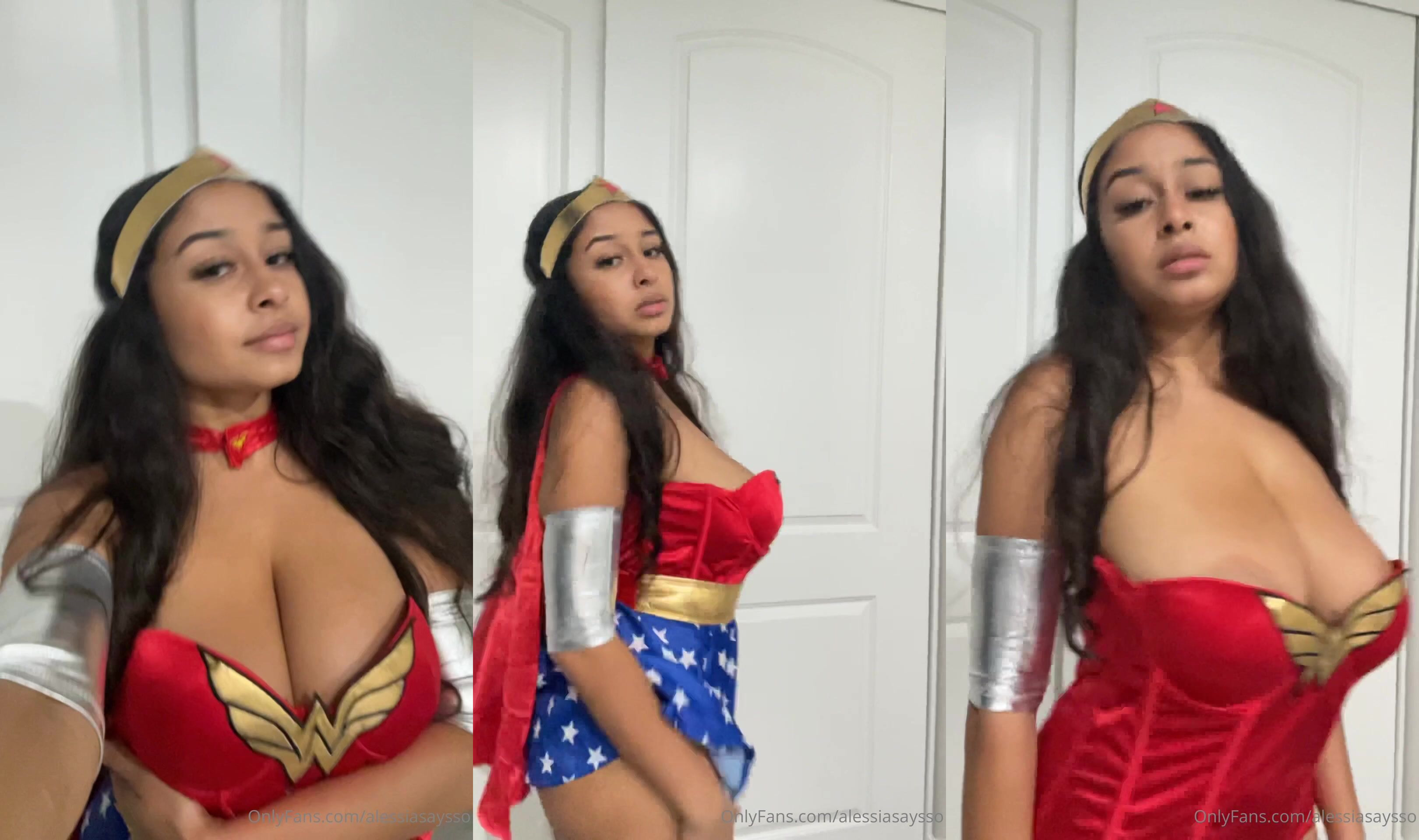 Say Alessia Flaunts Her Curves As Wonder Woman