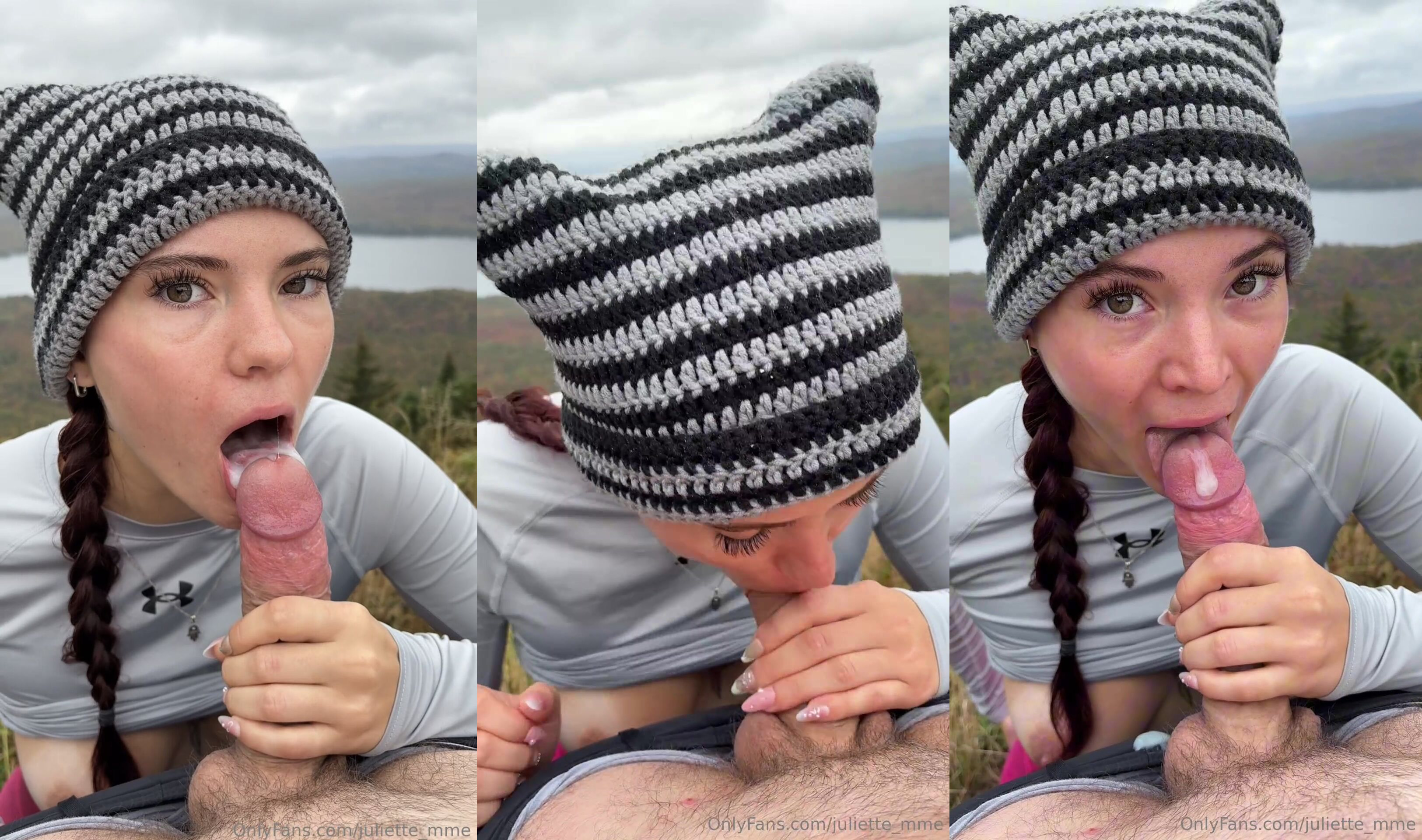 Juliette_mme Blows Her Boyfriend On Top Of A Mountain