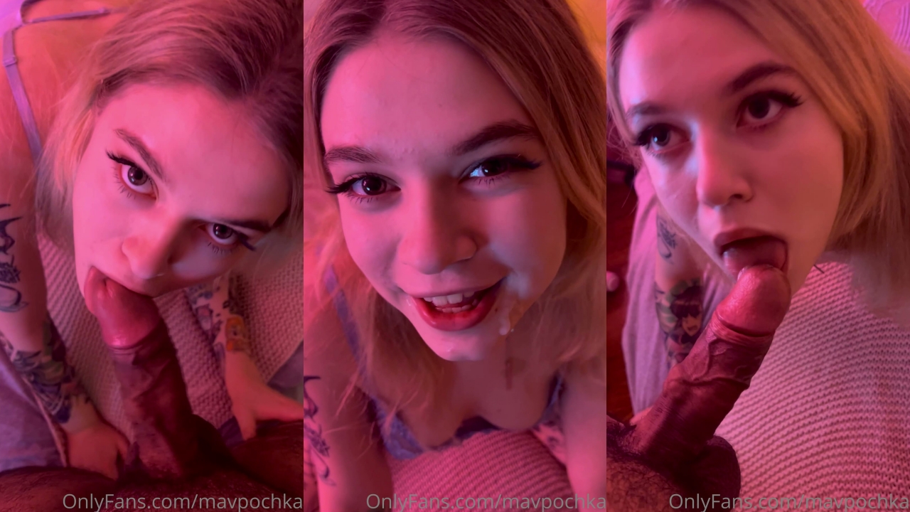 Mavpochka's Sloppy Blowjob Session