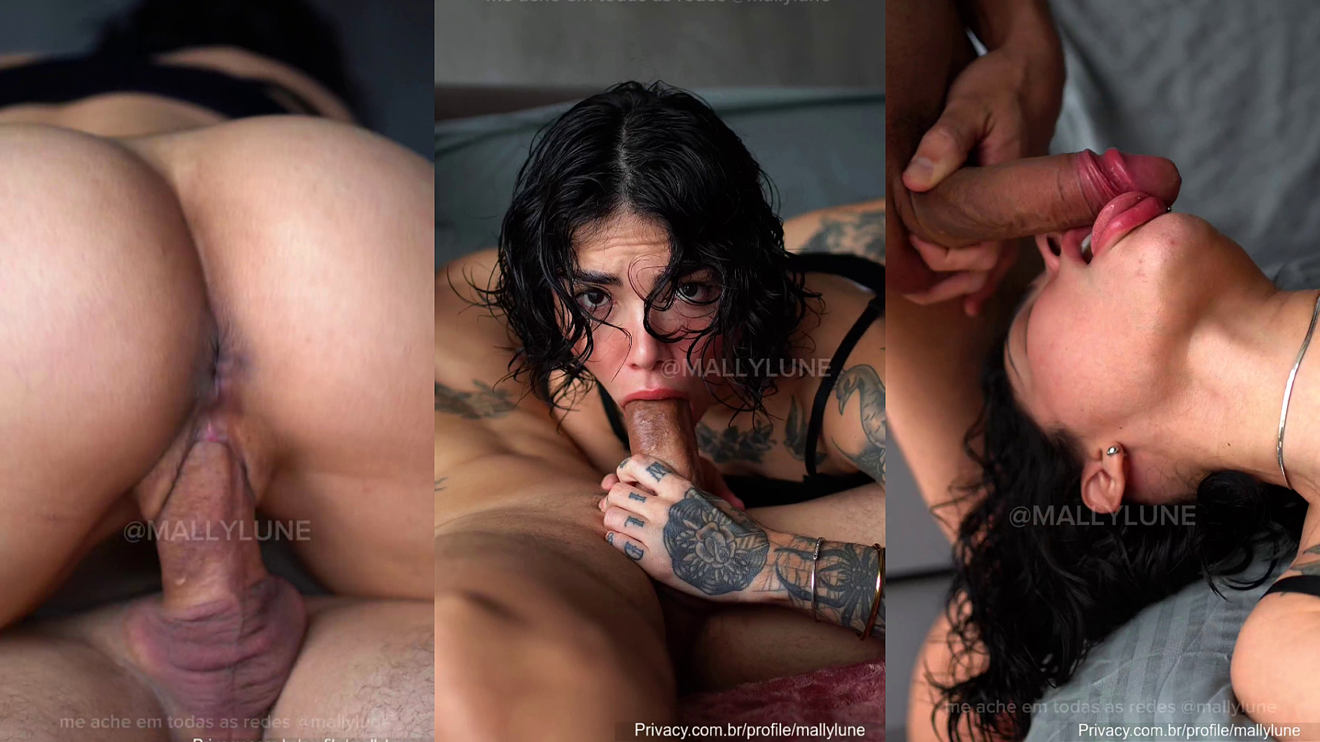 Mallylune Blows And Rides Her Man's Cock
