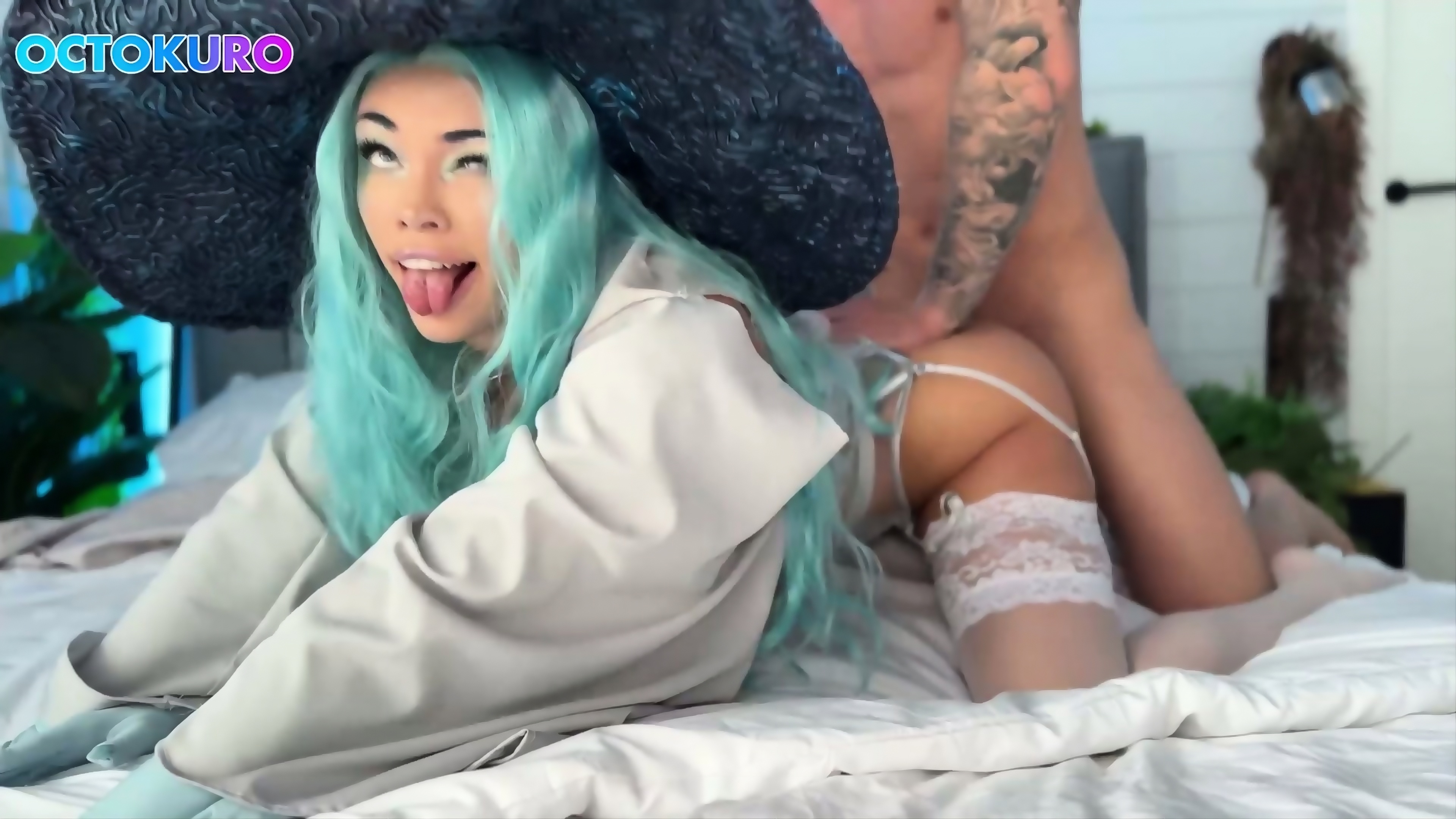 Octokuro Gets Drilled In A Four-Armed Witch Costume
