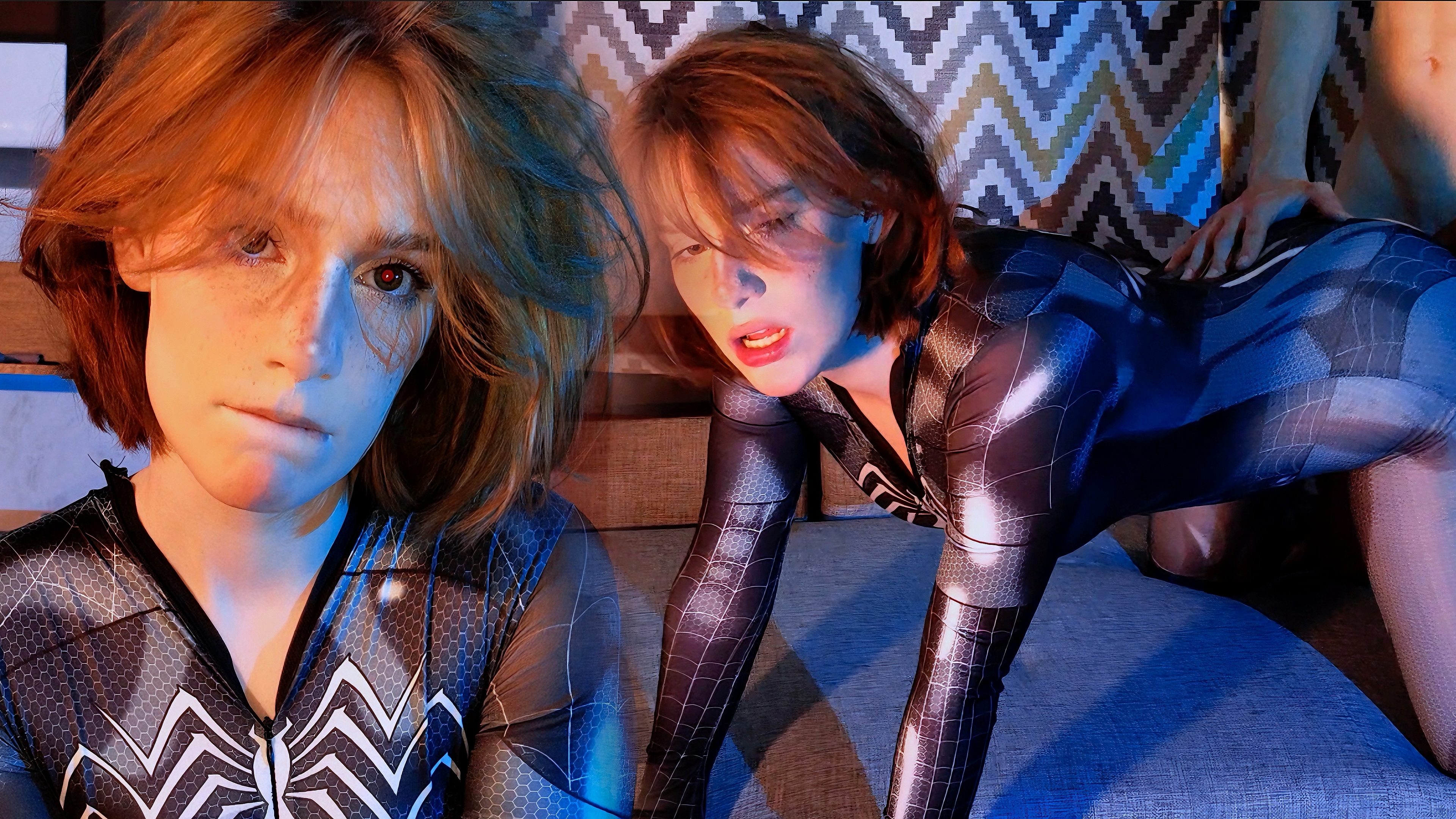 Real Spidergirl Blows A Cock Then Gets Banged In Her Suit