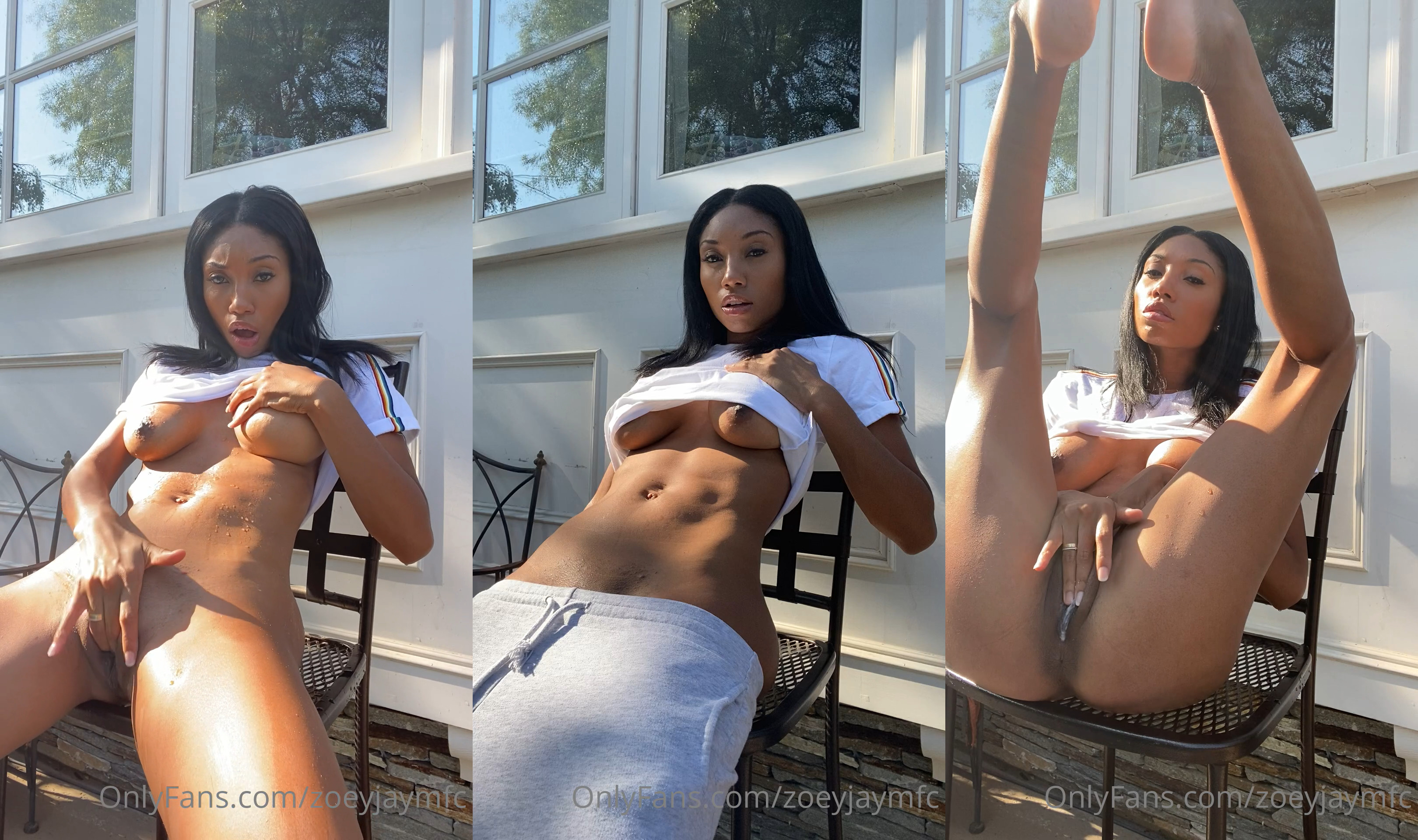 Zoeyjaymfc Fingers Herself Outdoors