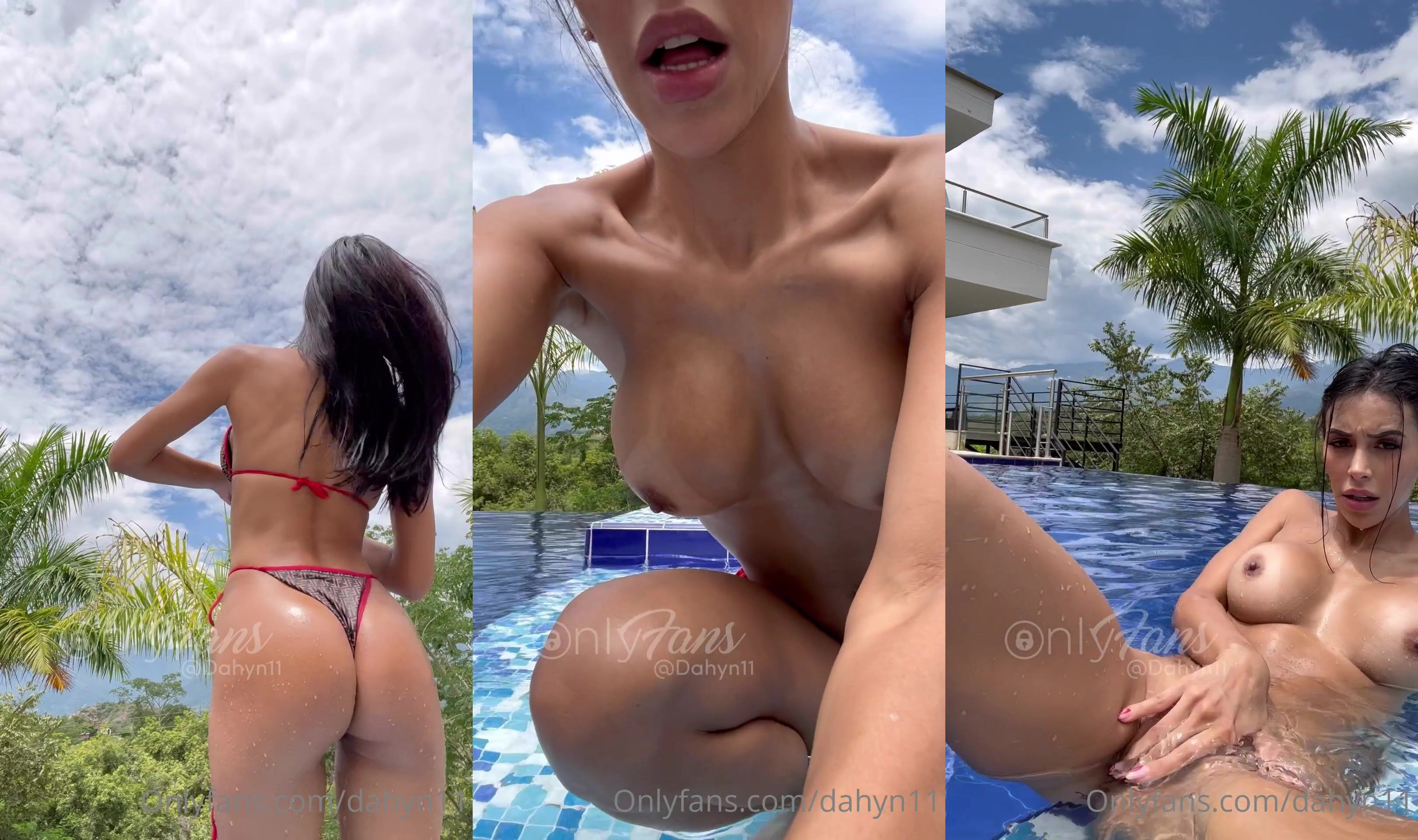 Dahyana Gaitan's Swimming Pool Masturbation