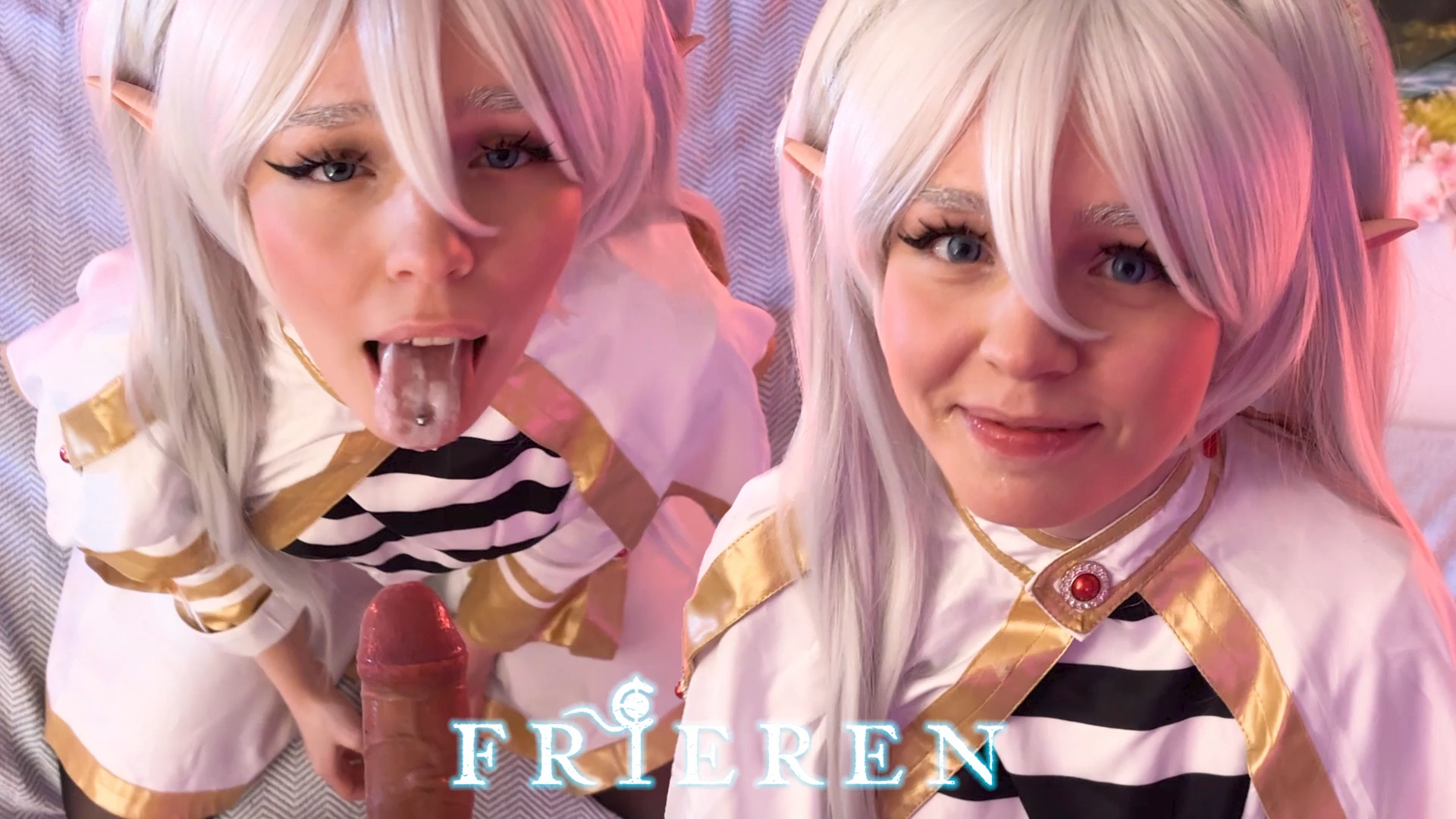 Aqua_Ri Gives A Sloppy Blowjob As Frieren