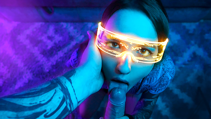 Cyberpunk Fucks A Petite Slut In The Mouth