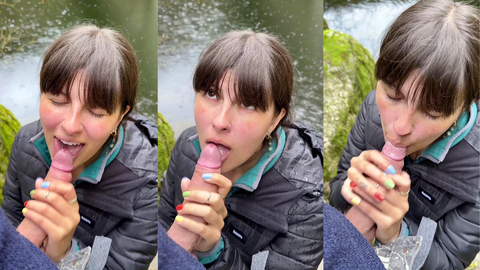 Boatbunny Gives Her BF A Blowjob In The Woods