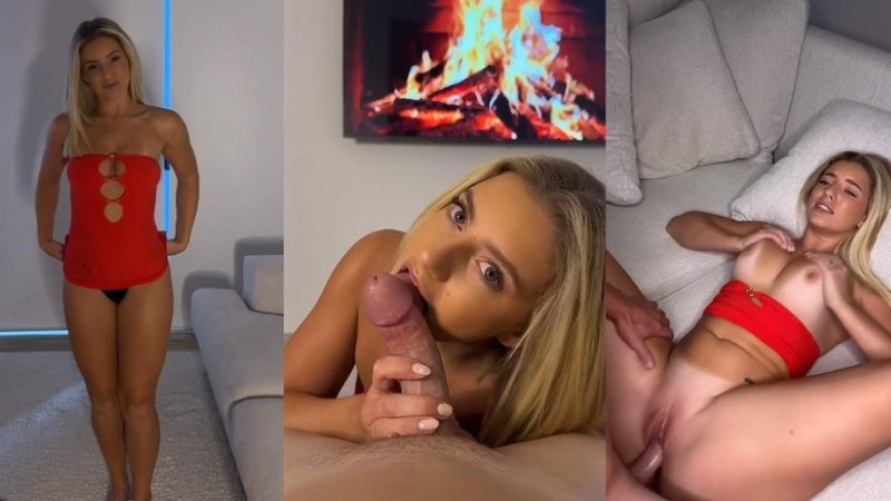 Sharnaxo Gets Creampied In Her Red Dress