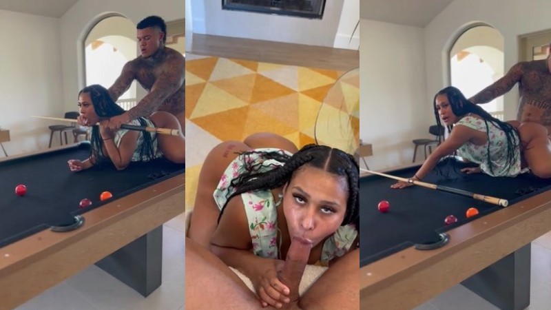 Jaaden Kyrelle Takes Cock On The Pool Table