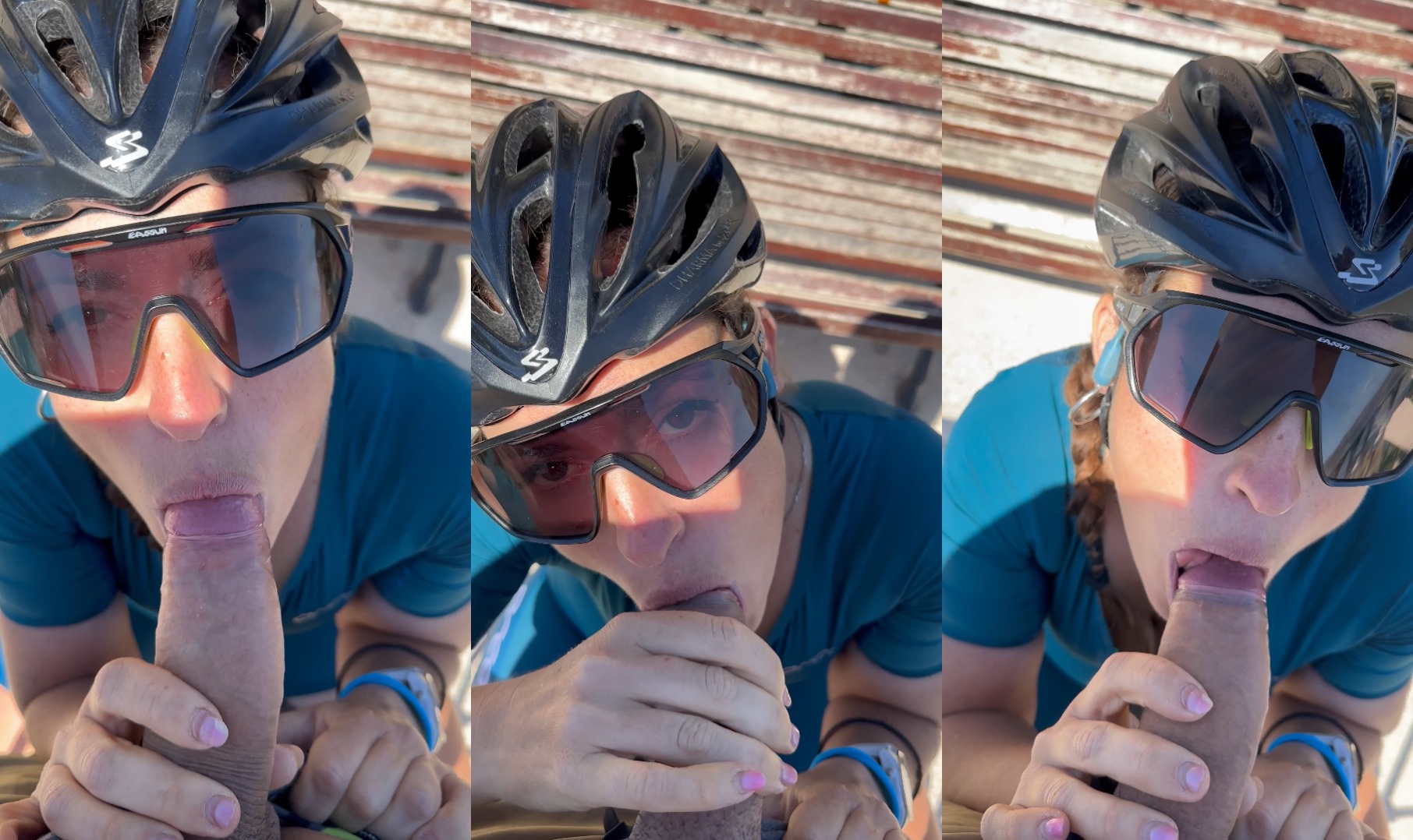 Cyclist Cecilia.sopena Sucks A Cock