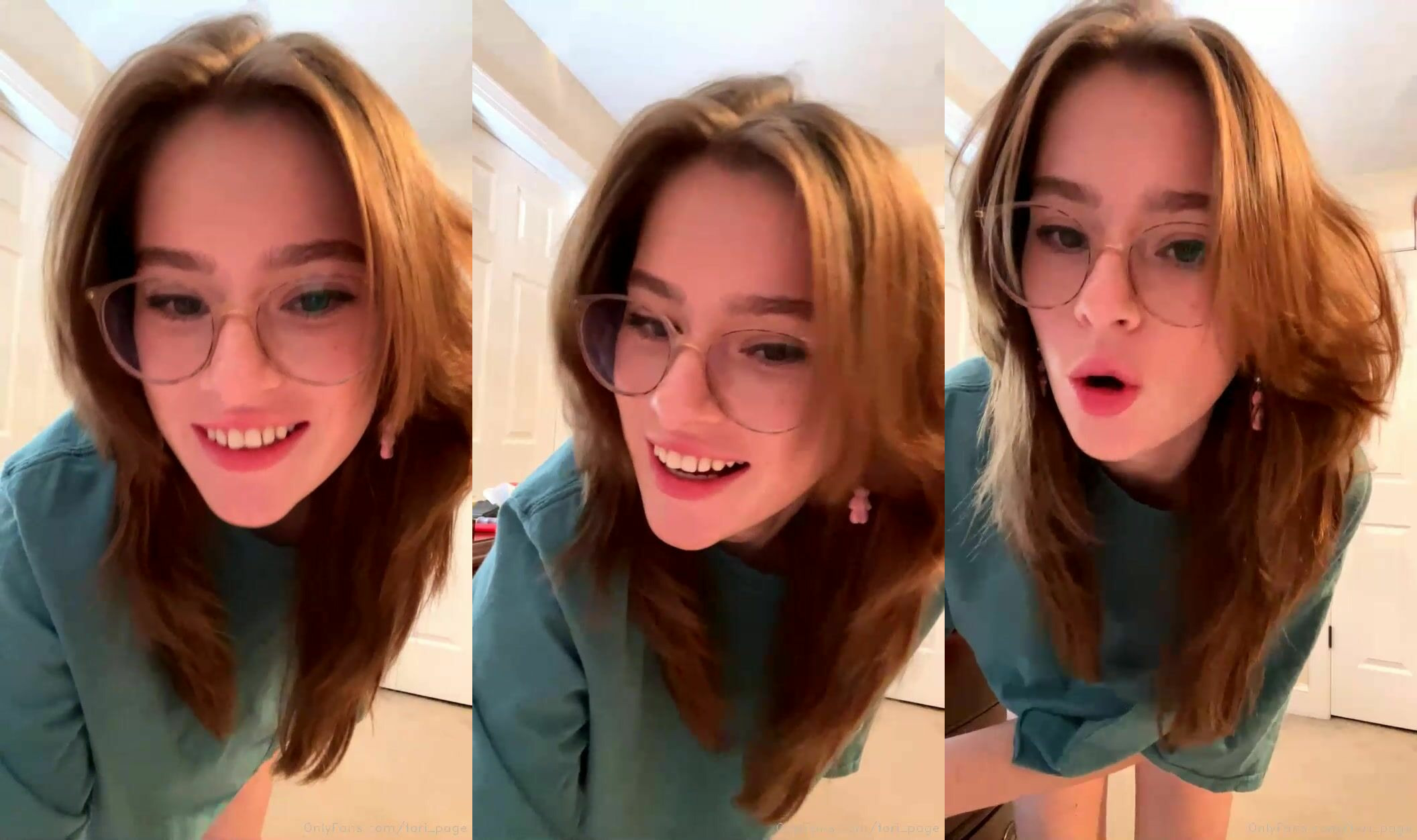 Horny Tori Page Masturbates In Her Room