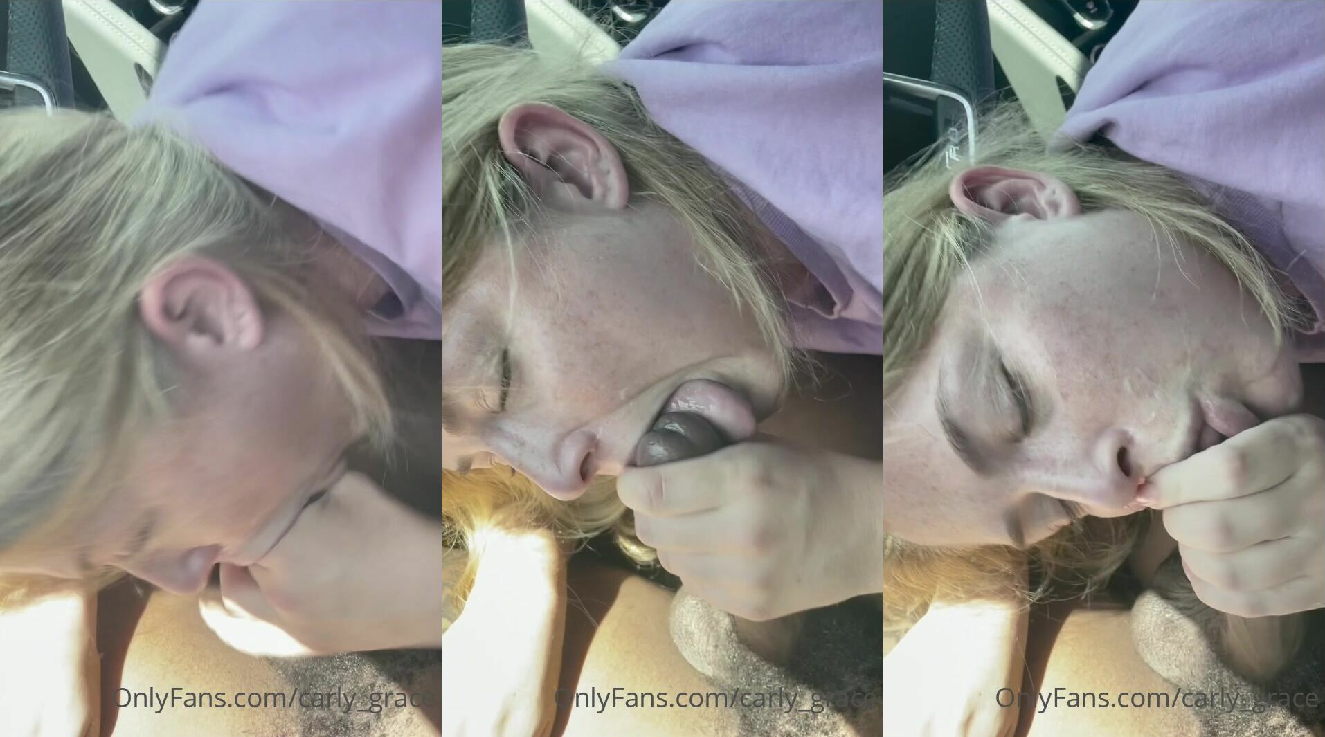 Riley Reign Gives Head From The Passenger Seat