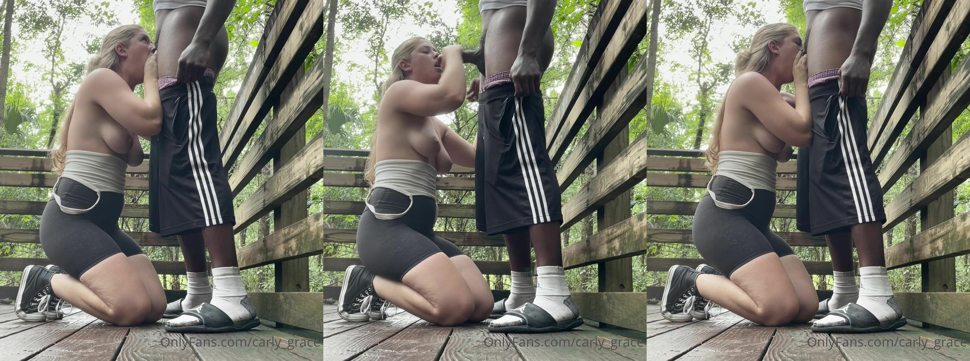 Riley Reign Gets Mouth Used In Outdoor Suck
