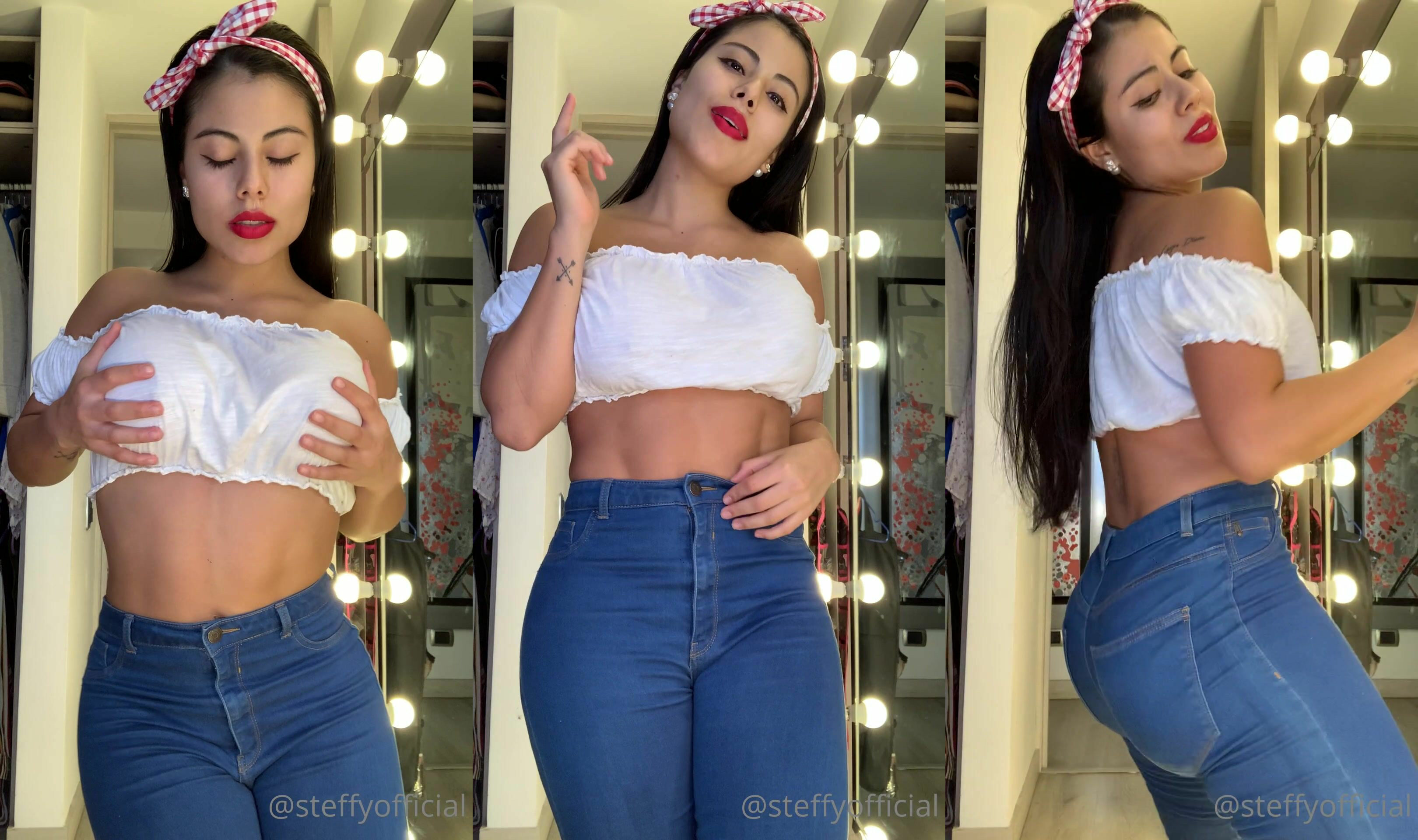 Steffy Moreno Opening And Showing Her Asshole