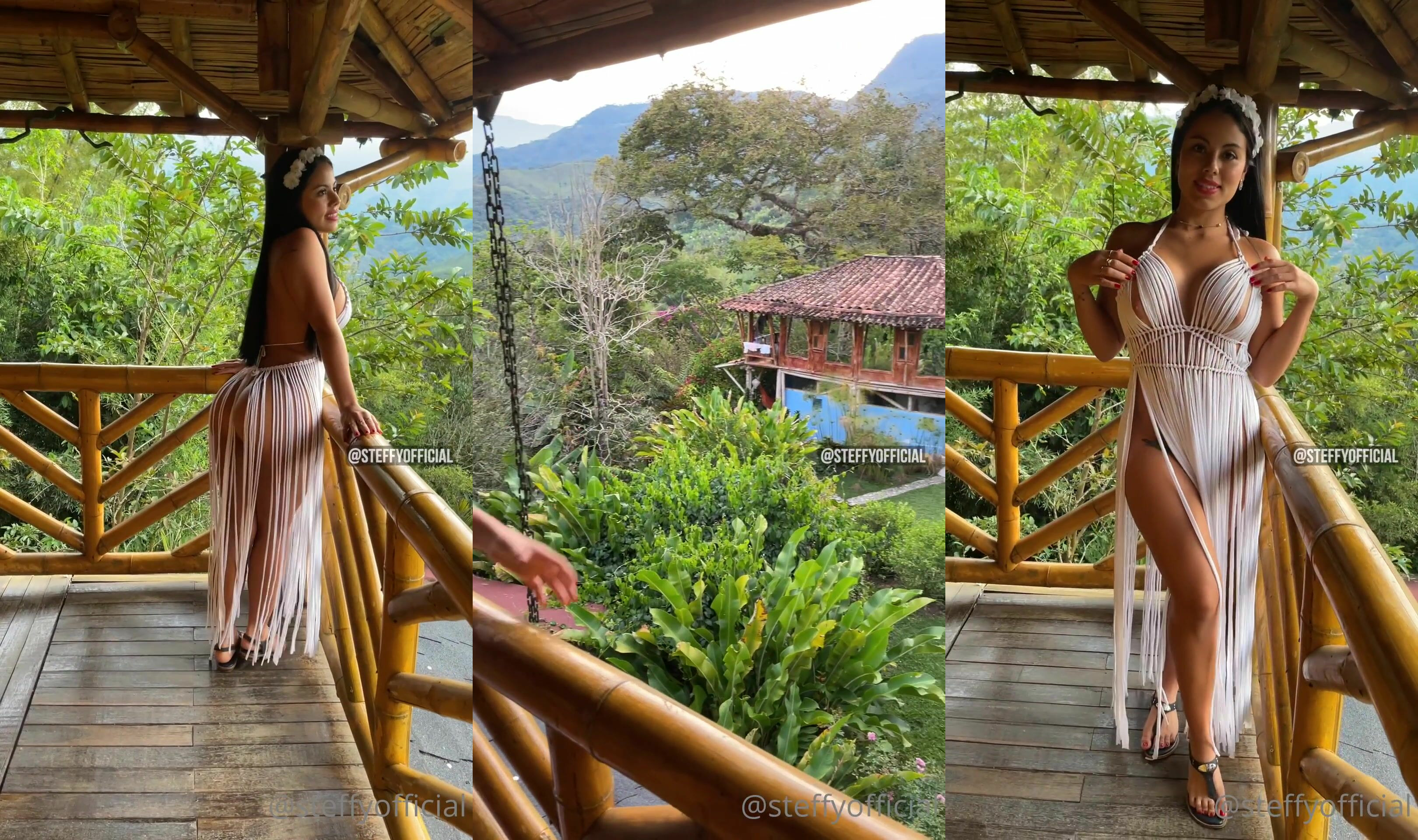 Steffy Moreno Pleasures Herself In A Hammock