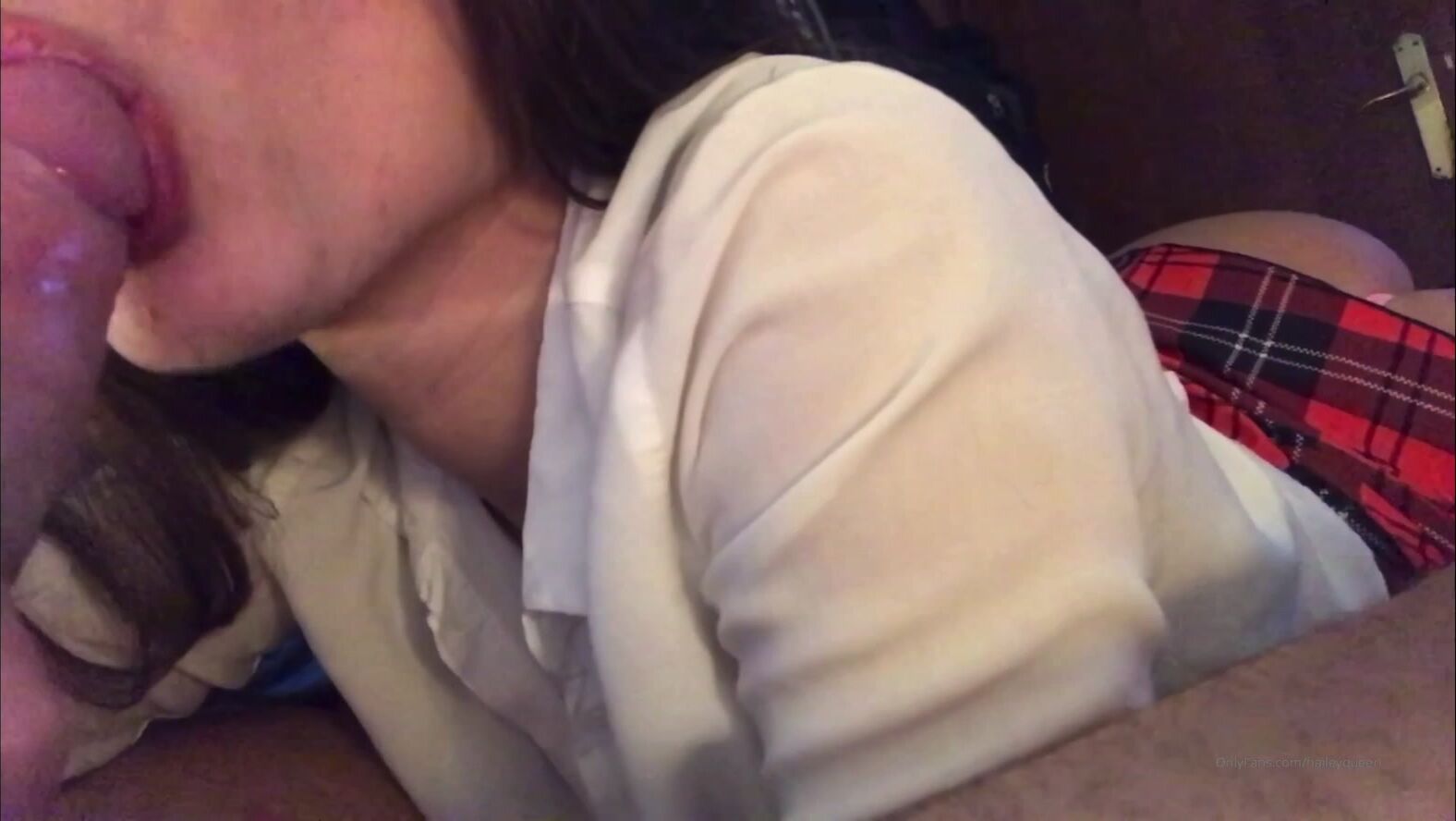 Hailey Queen Sucks A Big Juicy Cock